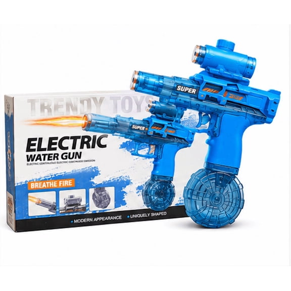 Electric Water Blaster for Kids, Transparent Automatic Water Squirter, High Powered Water Squirter, Long-Range Shooting Water Blaster Toys for Summer Pool Beach Yard Party Play