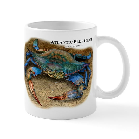 CafePress - Atlantic Blue Crab Mug - 11 oz Ceramic Mug - Novelty Coffee Tea Cup