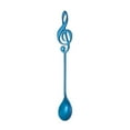 thumbnail image 1 of Stainless Steel Titanium-coated Coffee Spoons Musical Note Pattern Stirring Spoon Dessert Scoop Tableware (Blue), 1 of 8