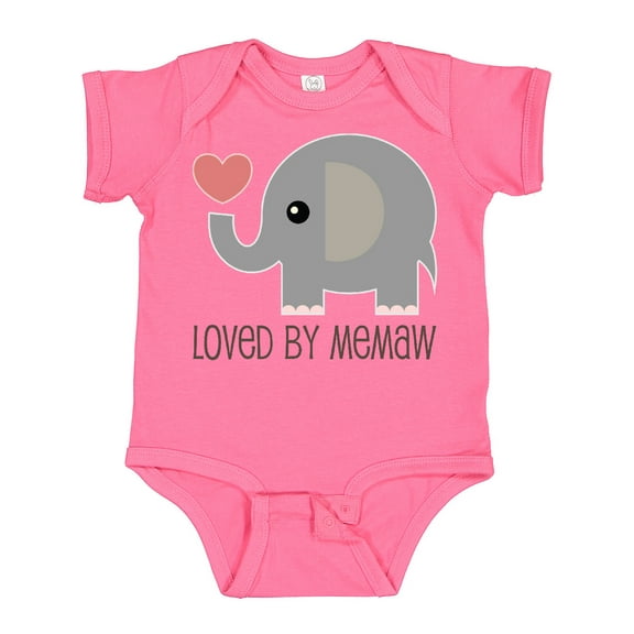 Inktastic Loved by Memaw Grandchild Boys or Girls Baby Bodysuit