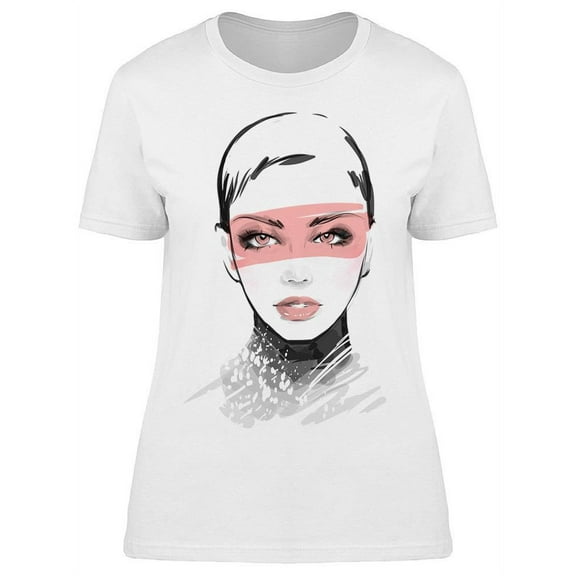 Beautiful Woman With Face Makeup T-Shirt Women -Image by Shutterstock, Female 3X-Large