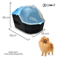 thumbnail image 2 of KE WOOW Transportadora de Viaje Pier 39 para Perro, Gato, Conejo, Mediana, Color Azul KE WOOW Transportadora compuerta, 2 of 7