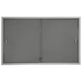 48x36 Indoor Bulletin Board With Gray Fabric Backing 4 X 3