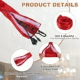 thumbnail image 3 of Uxcell 2.6ft Chandelier Chain Cord Cover, 1 Pcs Velvet Cloth Fabric Chain Sleeve Decorative Cord Covers for Chandelier Wires Swing Cable, Hook and Loop Fastener Style, Red, 3 of 7