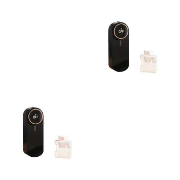 Advancent Difusor aromático para habitación Ambientador aromático Hogar para espacios como aseos y máquina de aromaterapia esencial Negro Negro (encuentro inesperado) 2piezas
