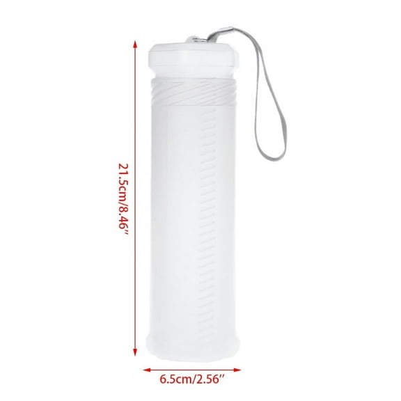 Slim Transparent Cylinder Pencil Case Adjustable Plastic Pen Holder Portable