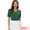 Green, variant on DARING DIVA Women's Polka Dots Peter Pan Collar Puff Sleeve Shirt Top XS Light Brown