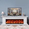 thumbnail image 1 of New Fireplace TV Table Luxury Table Simulate Flames Modern Living Room Furniture My Lux Decor Round, 1 of 6