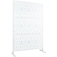 thumbnail image 2 of Freestanding Metal Privacy Screen for Patio and Deck - Indoor Outdoor Room Divider with Weatherproof Design for Balcony, Garden and Poolside, 2 of 9