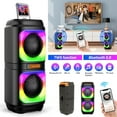 thumbnail image 3 of TWS Portable Bluetooth Speaker with  Dual Speakers Subwoofer Heavy Bass Sound System Party Speaker & Mic, 3 of 11