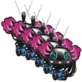 thumbnail image 1 of Colgantes de Ajolote Corazón High Monaco AxolotlNeck02 5 Pzas Negro/Azul Metal, 1 of 4