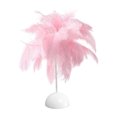 thumbnail image 1 of PVC Feather Table Lamp - Portable, Soft LED Light, Easy to Clean, For Bedroom, Living Room, Wedding, Photography Props, Teenagers, 1 of 1