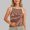 Red, variant on Women’s Tanks Casual Striped Top for Summer Everyday Wear Breathable Soft Stretchy Round Neck Sleeveless Top for Versatile Outfits Coffee M