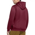 thumbnail image 6 of OGLCCG Men's Sherpa Lined Hoodie Jacket Winter Warm Midweight Zip Up Hooded Sweatshirt Jackets with Pockets Casual Thick Fleece Coats,XXXL,Wine, 6 of 8