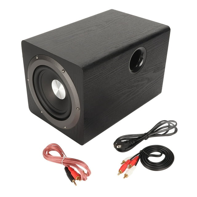 Subwoofer, 6.5 Inch Powered Subwoofer HiFi Enhance Bass 100W High Power Output for Home