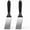 SOLID, variant on 2 Pack Small Spatula with Silicone Handle, Mini Serving Spatula for Kitchen Use, Metal Spatula for Serving and Turning, Ideal for Pancakes, Brownies, Desserts, Cookie, Eggs or Small Pan
