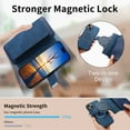 thumbnail image 2 of ELEHOLD for iPhone 13 Zipper Wallet Case,Magnetic Detachable RFID Flip Card Slots Stand Function Shockproof Full Protective Leather Case for iPhone 13,Blue, 2 of 8