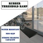 INTBUYING Non-Slip Rubber Threshold Ramp for Doorways Driveways 5.9 x 35.4 x 0.8