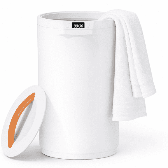 KBOROVER 20L Large Towel Warmer Bucket with LED Display for Bathroom, Blankets and Robes, 1-Pack
