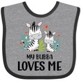 thumbnail image 3 of Inktastic Zebra My Bubba Loves Me Boys or Girls Baby Bib, 3 of 4
