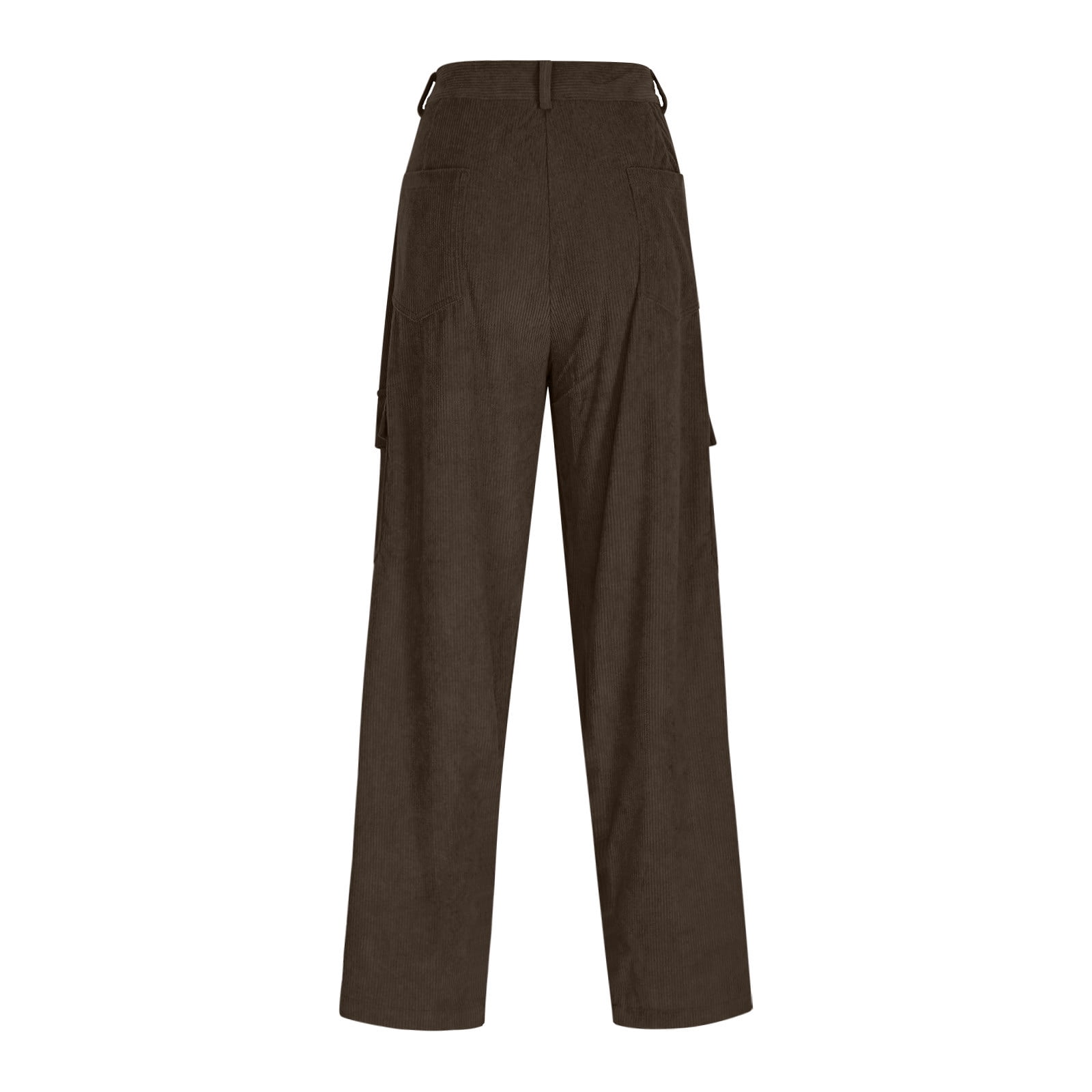 Iugvhana Cargo Pants for Men Casual Button Zipper Corduroy Long