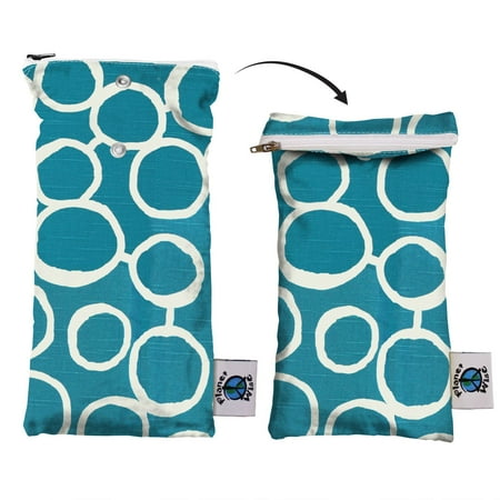 Planet Wise Wipe Pouch, Aquarius Twill