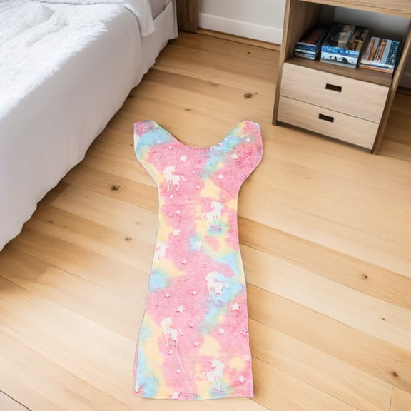 HEANUJJ Glow in the Dark Mermaid Blanket for Kids Soft Polyester Fiber Cozy Multi Color for Home Use 60x30 Inches