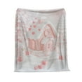 thumbnail image 2 of Honmine Christmas Throw Blanket for Couch Bed Sofa, Pink Gingerbread House with Snowman Heart Candy, Soft Cozy Lightweight Holiday Winter Fleece Blanket Christmas Decor Xmas Gifts, 2 of 6