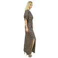 thumbnail image 4 of Bimba Women Bohemian Style Long Maxi Dress Rayon Gown With Side Slit, 4 of 5