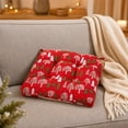 thumbnail image 6 of Christmas U-Shaped Chair Cushions,16"x16"Soft Comfortable Linen Textured Chair Pads Non Slip Seat Cushions for Indoor Dining Room and Kitchen Chairs, 6 of 8