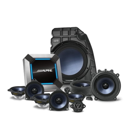 Alpine PSS-TSLA-223P 13-Speaker Sound System Upgrade for the 2022-Up Tesla Model 3 with Factory Premium Audio