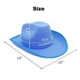 thumbnail image 2 of Sombrero vaquero LAURVA Classic de fieltro liso azul, talla única, 2 of 6