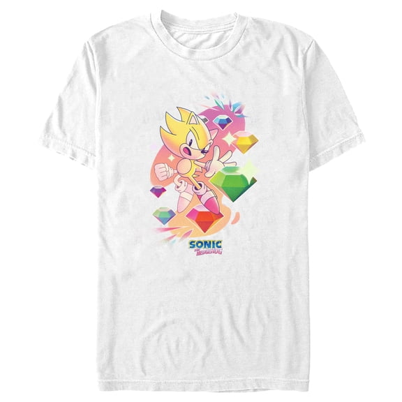 Men's Sonic the Hedgehog Super Chaos Emeralds Graphic T-Shirt