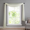 thumbnail image 1 of Sheer Voile Window Scarf Ivory 216"L, 1 of 4