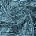 thumbnail image 5 of Ambesonne Mexican Print Valance Pack of 2, Prehistoric Style Motif, 54"X12", Petrol Blue Pale Blue, 5 of 5