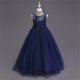 thumbnail image 4 of Vestido de Encaje Blanco de Manga Larga Cuadrado Cuello Girado Abajo Arco Falso Dos Piezas Vestido de Baile de Estudiantes Británicos para Niños Grandes 5-16 Años de Edad, 4 of 6