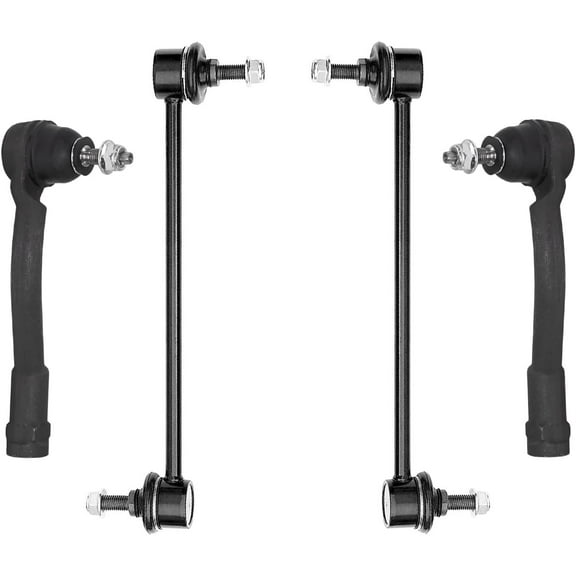 Detroit Axle - Front Sway Bars Tie Rods Kit for 2016 2017 2018 Kia Sorento, 2 Sway Bar End Links 2 Outer Tie Rods Suspension Kit Replacement