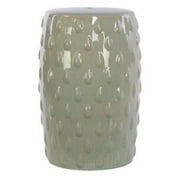 Benzara Dazzling Ceramic Garden Stool With Pimpled Sides