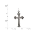 thumbnail image 3 of Sterling Silver Antiqued Cross Pendant Necklace with Chain, 3 of 4