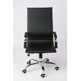 thumbnail image 3 of Ergonomic Leather Chair for Office or Waiting Room, 3 of 4