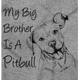 thumbnail image 2 of My Big Brother is a Pitbull Dog Lover Toddler Boy Girl T Shirt Infant Toddler Brisco Brands 18M, 2 of 6