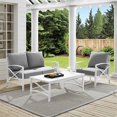 thumbnail image 2 of Crosley Kaplan 3 Piece Patio Sofa Set in Gray and White, 2 of 11