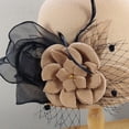 thumbnail image 5 of QASIEATN Women's Everyday Wear Accessories Elegant Flower Decoration Bucket Hat for Pretty Women Fashion Fall Church Cloche Hat Solid Vintage Bowler Hat, 5 of 5