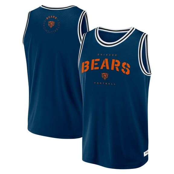Men's Fanatics Navy Chicago Bears Elements Future Ground Jersey Tank Top