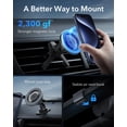 thumbnail image 2 of Soporte de teléfono ESR para coche MagSafe iPhone/Samsung, gris, 2 of 8