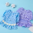 thumbnail image 3 of Summer Floral Dog Dress | Puff Sleeve with Press Button | Princess Cosplay Puppy Skirts for Small to Medium Dog Girls, 3 of 7