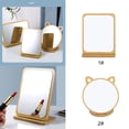 thumbnail image 3 of Table Mirror Wooden Smooth Rotatable Makeup Mirror Countertop Mirror for Bedroom, 3 of 10