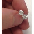 thumbnail image 3 of Pompeii 1 1/2ct 14K White Round Cut Studs Earrings Screw Back (G-H,I2-3), 3 of 4