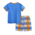 thumbnail image 6 of Taybagh Boys Summer Outfits Versatile Printed Round Neck Short Sleeve Shirts Shorts Sets Lightweight Clothes, 6 of 7