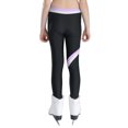 thumbnail image 2 of Sholeno Kids Girls Figure Skating Pants High Waist Ice Skating Leggings Gym Yoga Slim Fit Bottoms Light Purple 14, 2 of 6
